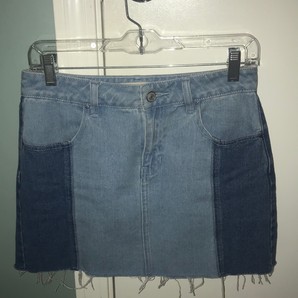 Pacsun two-toned denim skirt